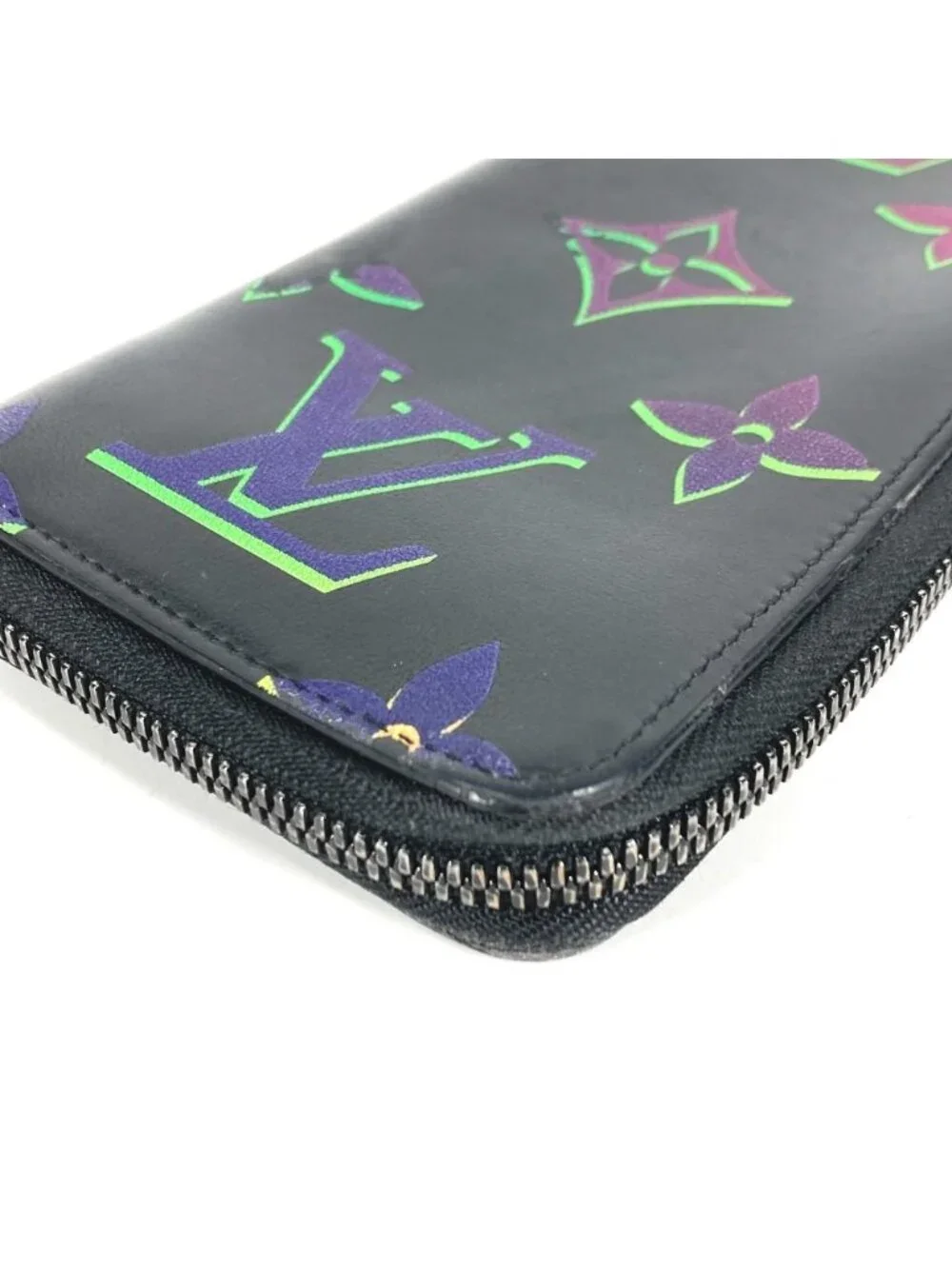 Louis Vuitton Wallet Zippy Vertical Leather Black